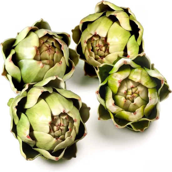 4-Pack Large Green Faux Artichokes - (Green) {1}