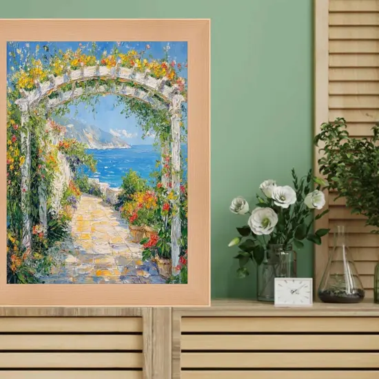 Natural Maple Wood Flat Picture Frame 15x15 frame {4}