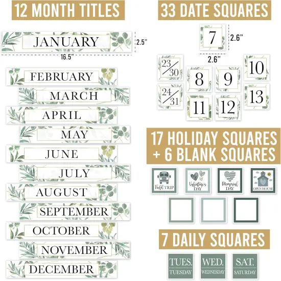 Classroom Calendar Set Bulletin Board Decor {3}