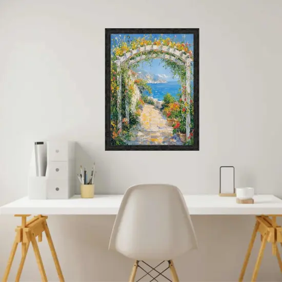 Industrial Iron Black Rail Picture Frame 40x50 frame {4}