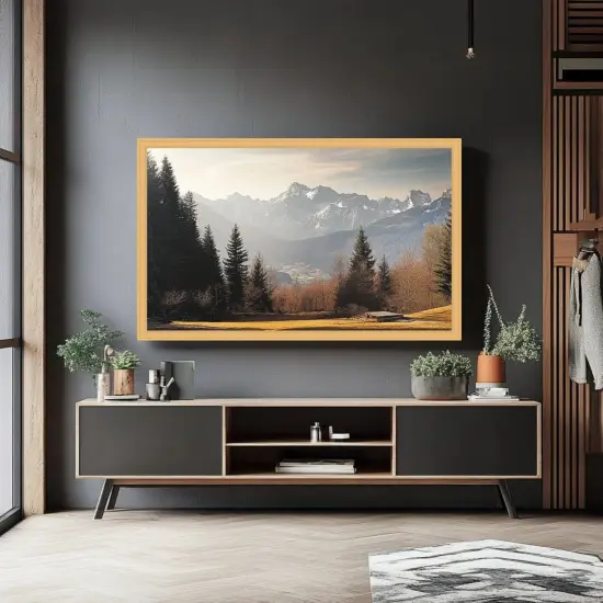 65 Inch TV Picture Frame - Decorative Custom frame for 65 inch TV Samsung {2}