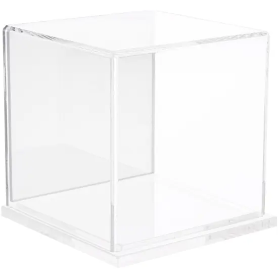 Plymor Clear Acrylic Display Case, 4" x 4" x 4" Clear (Mirrored) {1}