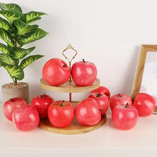 Fake Fruit Artificial Apples, Set of 12 {5}