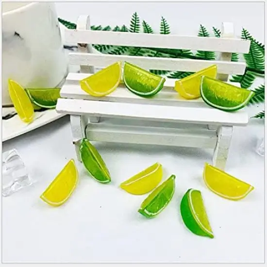 14pcs Fake Fruit - Green Lemon {3}