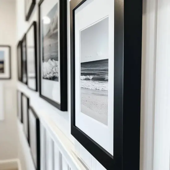 12x16 Shadow Box Frame | Deep Black Picture Frame 12 x 16 Display Case Gold {3}