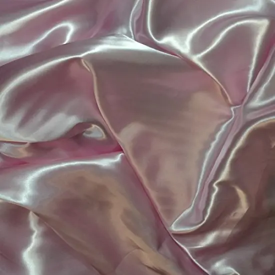 1 Yard Elegant Satin Fabric for Apparel, Draping & Events 58/60" Width Baby Pink {1}