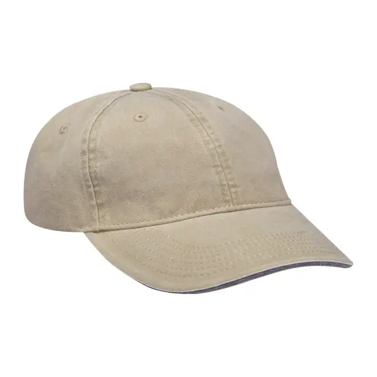 Adams&reg; Icon Semi Structured Sandwich Visor KHAKI / BLACK {1}