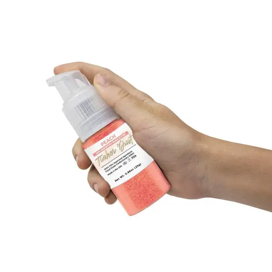 Bakell - Peach Tinker Dust Edible Glitter (25g, 1x Spray Pump) for Food, Desserts, and Beverages! {5}
