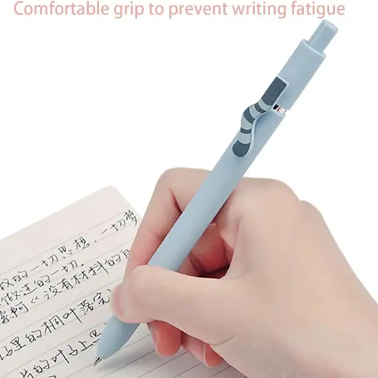 4 Pcs Gel Pens, Cute Ink Pen Fine Point Smooth Writing Quick Dry Pen, Black Pen for Journaling Note Taking, Cat Tail Pens Ballpoint {2}