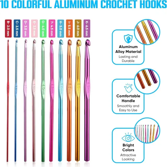 HAVENWARE Crochet Hooks 22 Sizes {5}