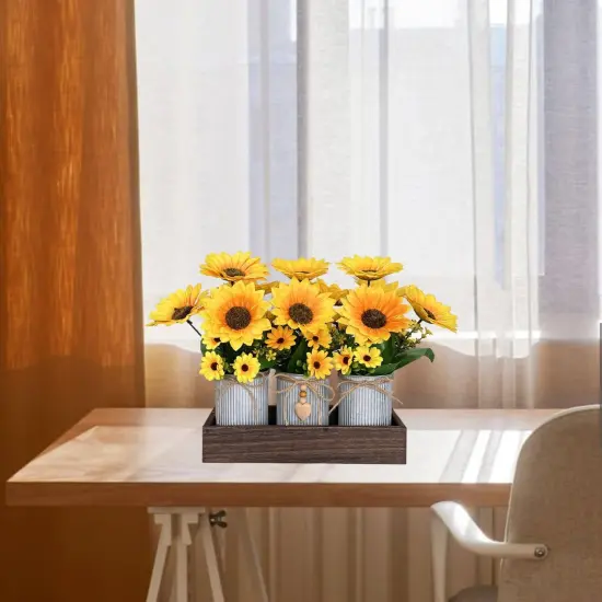 Sunflowers Artificial Flowers Decorations Flower Arrangement {2}