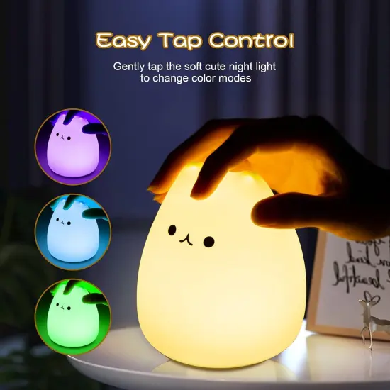 LED Cat Night Light for Kids {4}