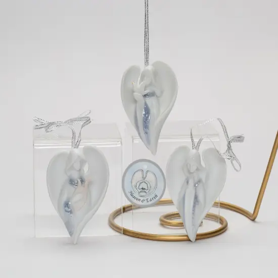 Ceramic Angel Christmas Tree Ornaments-Set of 3, Home D&eacute;cor, Gift for Her, Gift for Mom, Kitchen D&eacute;cor, Christmas D&eacute;cor {4}