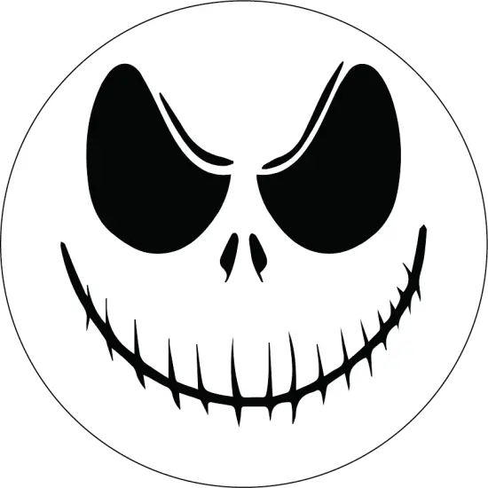 Skeleton Face Halloween Sign {2}