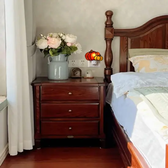 Stained Glass Pumpkin Night Light is Suitable for Bedroom {4}