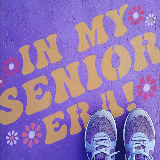 In My Senior Era Parking Space Stencil | High School Senior Parking Spot Stencil | Reusable Stencil | Stencil Ease | {2}