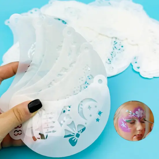 50 Pcs Face Paint Stencils(1) {3}