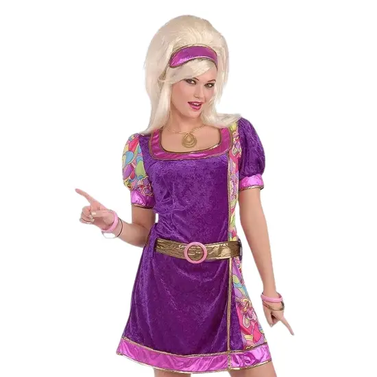 Funky Time 60's Dress w/ Headband Costume Adult {3}