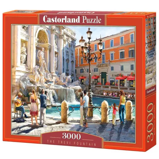 3000 Piece Jigsaw Puzzle, The Trevi Fountain, Rome, Italy, Baroque Art., Adult Puzzles, Castorland C-300389-2 {1}