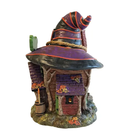Department 56 Dept. 56 Snow Village Halloween Trixie's Tricks & Treats Lighted Building #6011438 Purple {5}