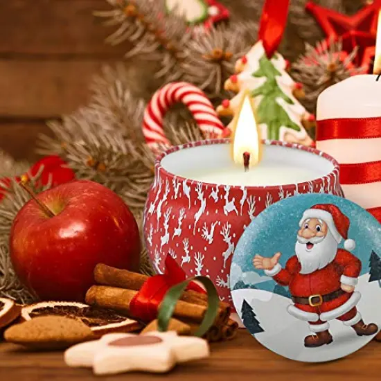 4 PackChristmas Candles Gifts for Women - Christmas Scented Candles Gifts Set - Aromatherapy Candle for Meditation, Yoga, Bath, Relaxing, SPA, Ideal Christmas Gifts for Mom Mother Friend Wife Present {6}