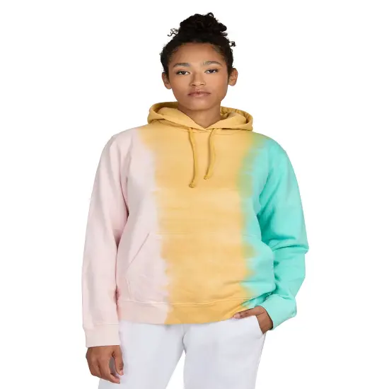 US Blanks&reg; Rainbow Tie-Dye Hooded Sweatshirt MULTICOLOR {1}