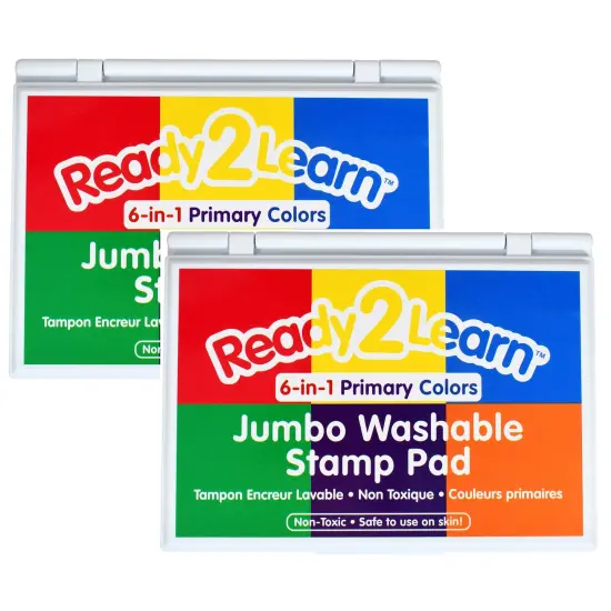 Jumbo Washable Stamp Pad - 6-in-1 - Pack of 2 {1}