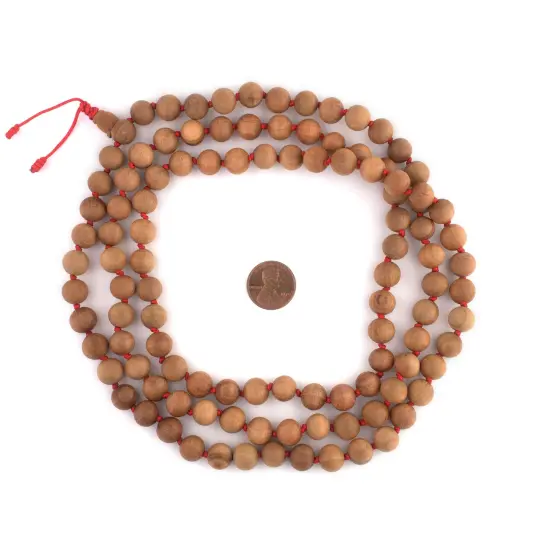 The Bead Chest Hand Knotted Natural Sandalwood Mala Beads (10mm) {2}