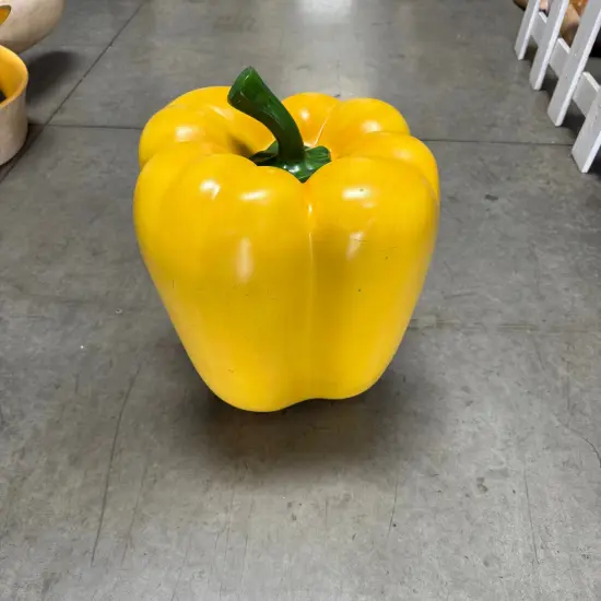 Yellow Bell Pepper Over Sized Statue {4}