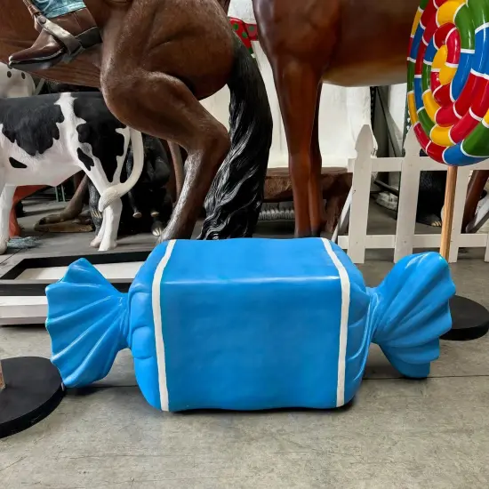 Blue Chocolate Candy Over Sized Statue {4}