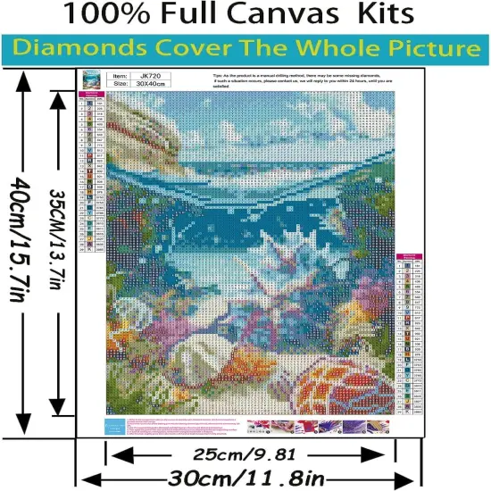 5D Ocean Scenery Diamond Painting Kits for Adults Beginners {5}