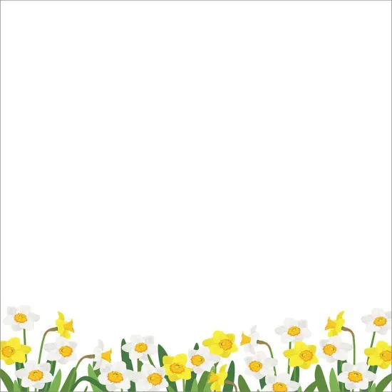 Great Papers! Daffodil Meadow Delight Letterhead, for Invitations, Announcements and Personal Messages, Printer Friendly 8.5&rdquo;x11&rdquo;, 50 Pack {1}