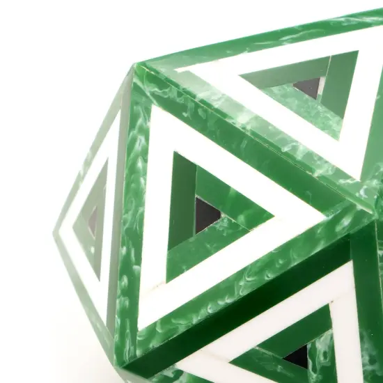 Diamond Shaped Decorative Orb for Home D&eacute;cor Green {5}