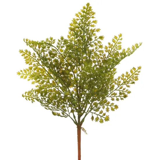 Allstate Maidenhair Fern Artificial Floral Spray - 17" - Green and Yellow {1}