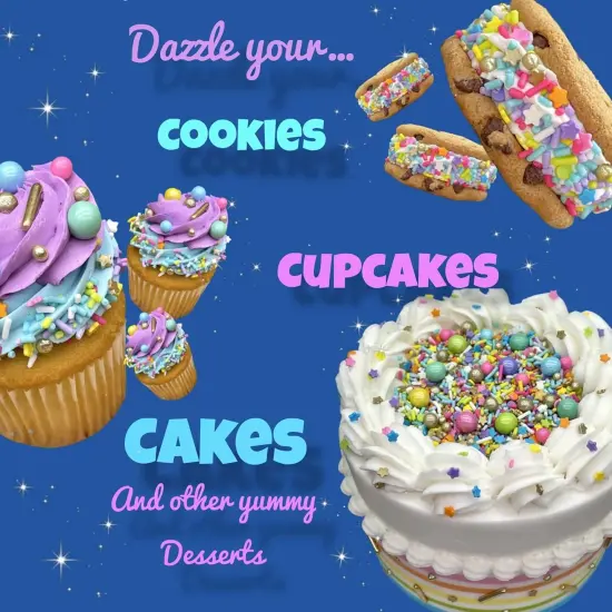 pink sprinkles, valentines, cake sprinkles, gluten free, cookies, chocolate, fondant, princess topping, ice cream, edible, dessert decoration (Rainbow) {3}