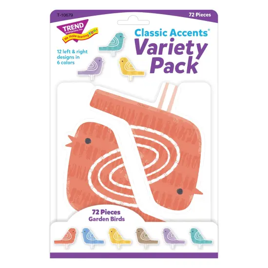 Garden Birds Classic Accents&reg; Variety Pack, 72 Per Pack, 3 Packs {5}