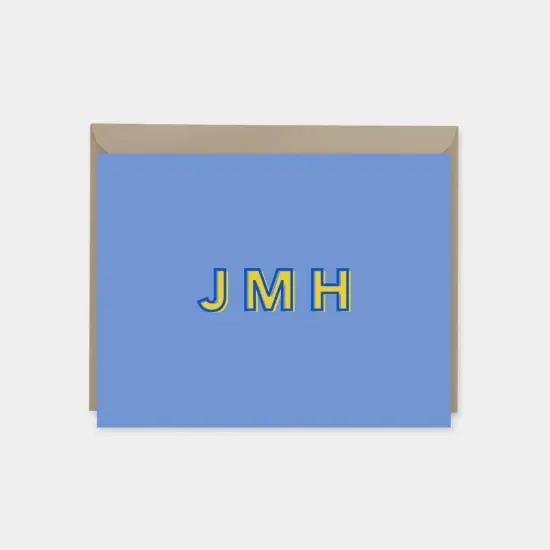 Modern Monogram Note Cards III {3}