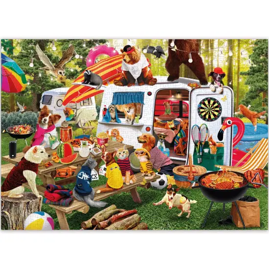 QUOKKA 1000 Pieces Puzzle for Adults and Up - Jigsaw Puzzles for Men and Women - Funny Animals Activity for Kids Ages 8-12 and Up - Colourful Game Toy for Family {1}
