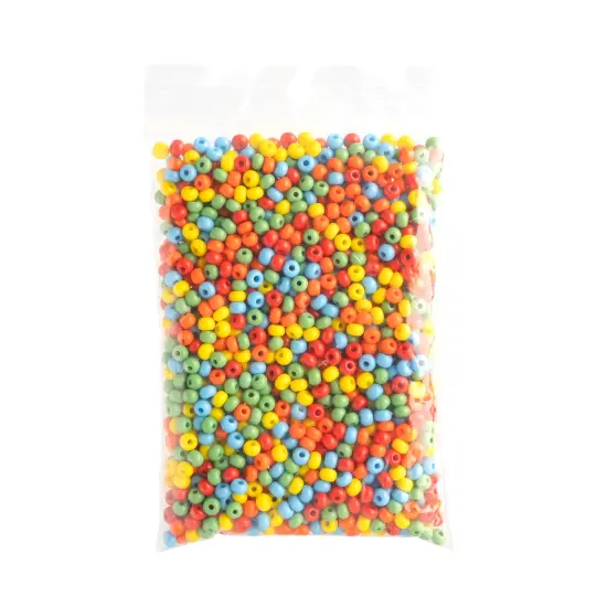 John Bead 6/0 Opaque Czech Glass Seed Beads, 100g Multi {4}