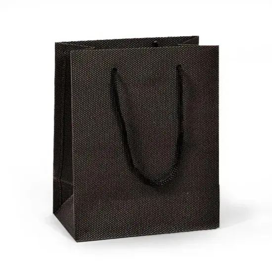 Stylish Embossed Plastic Euro Tote 4 1/2" x 2 1/2" x 5 1/2" {2}