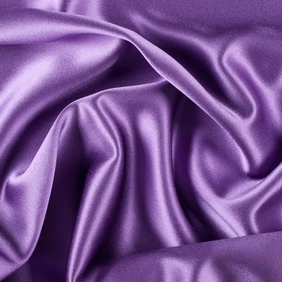 1 Yard Bright Purple Silk Crepe Back Satin Premium Smooth Soft Elegant Designer Fabric 44 inch Width {1}