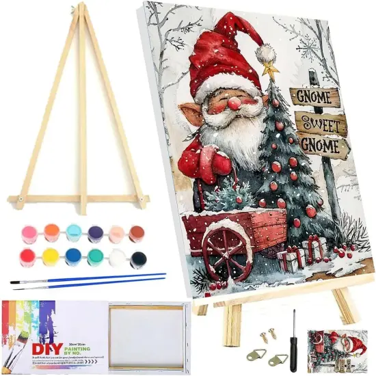 Christmas Paint by Numbers Kit - 9.45x11.8 Inch {1}