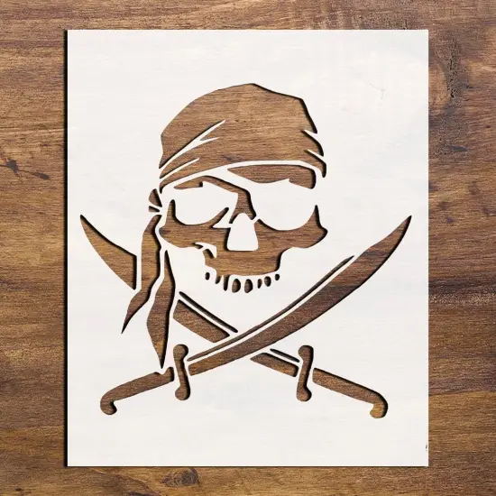 Pirate Skull Stencil(Plastic) {2}