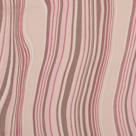 1 Yard Pink Multicolor Striped Crinkled Silk Chiffon Draping, Perfect for Evening Gowns , 57 Inches Wide {1}