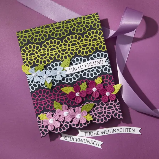 Spellbinders BetterPress Plate & Die Set -German Sentiments {5}