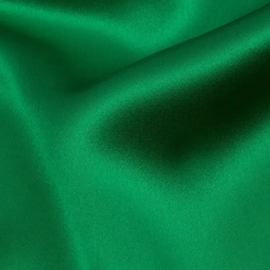 1 Yard Kelly Green Stretch Silk Charmeuse Fabric Lightweight Smooth Solid Material 41 inch Width {2}