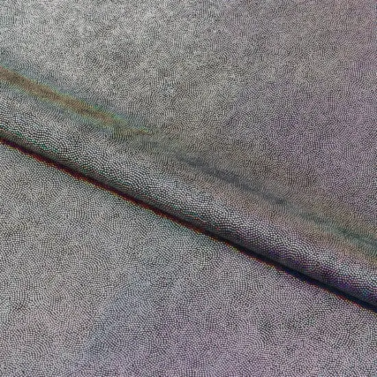 Glorious Foiled on Stretch Velvet Fabric Black/Gold {7}