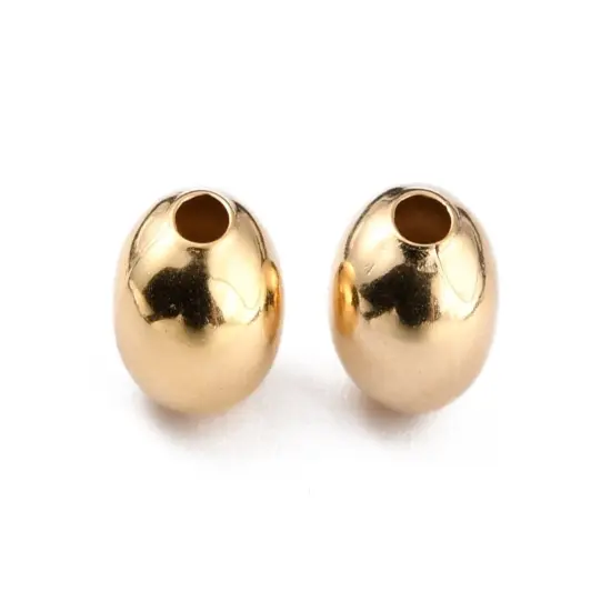 24k Gold Plated Brass Round Spacer Beads -- Choose Your Size {3}