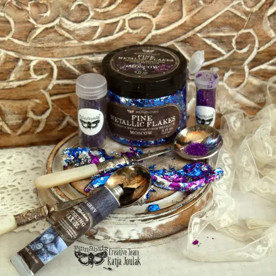 Art Ingredients - Metallic Flakes - Paris - 1 jar, total weight 30g including container {3}