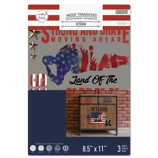 Decor Transfers&reg; 8.5x11 - Veteran - 3 sheets, 8.5"x11" {2}